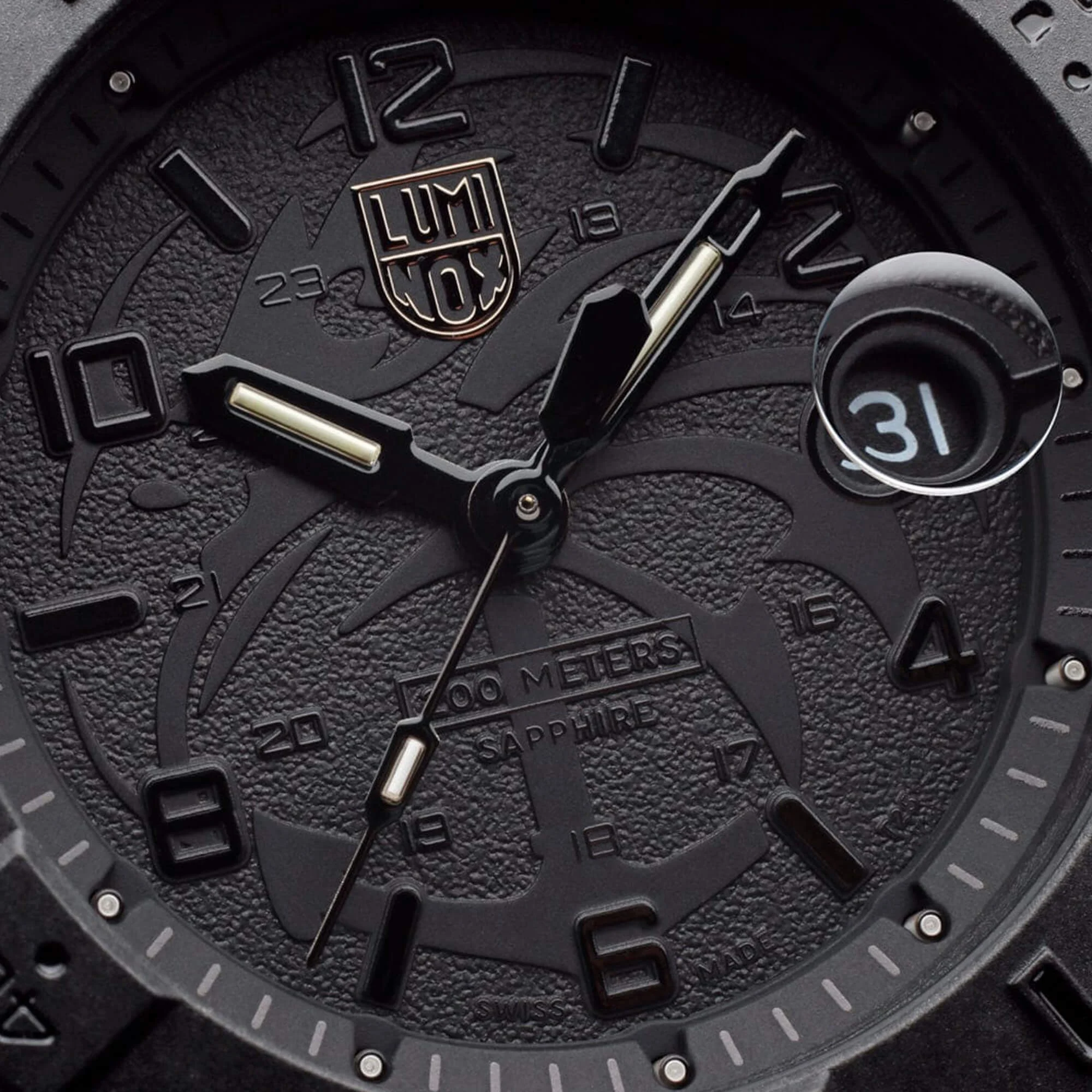 Luminox XS.3601.BO.NSF Men's Navy SEAL Quartz Black Strap Watch - Curated Treasures Market