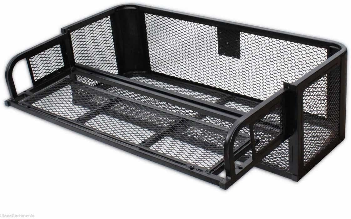 Titan Ramps Universal Front ATV HD Steel Cargo Basket w/Rear Drop Basket Set