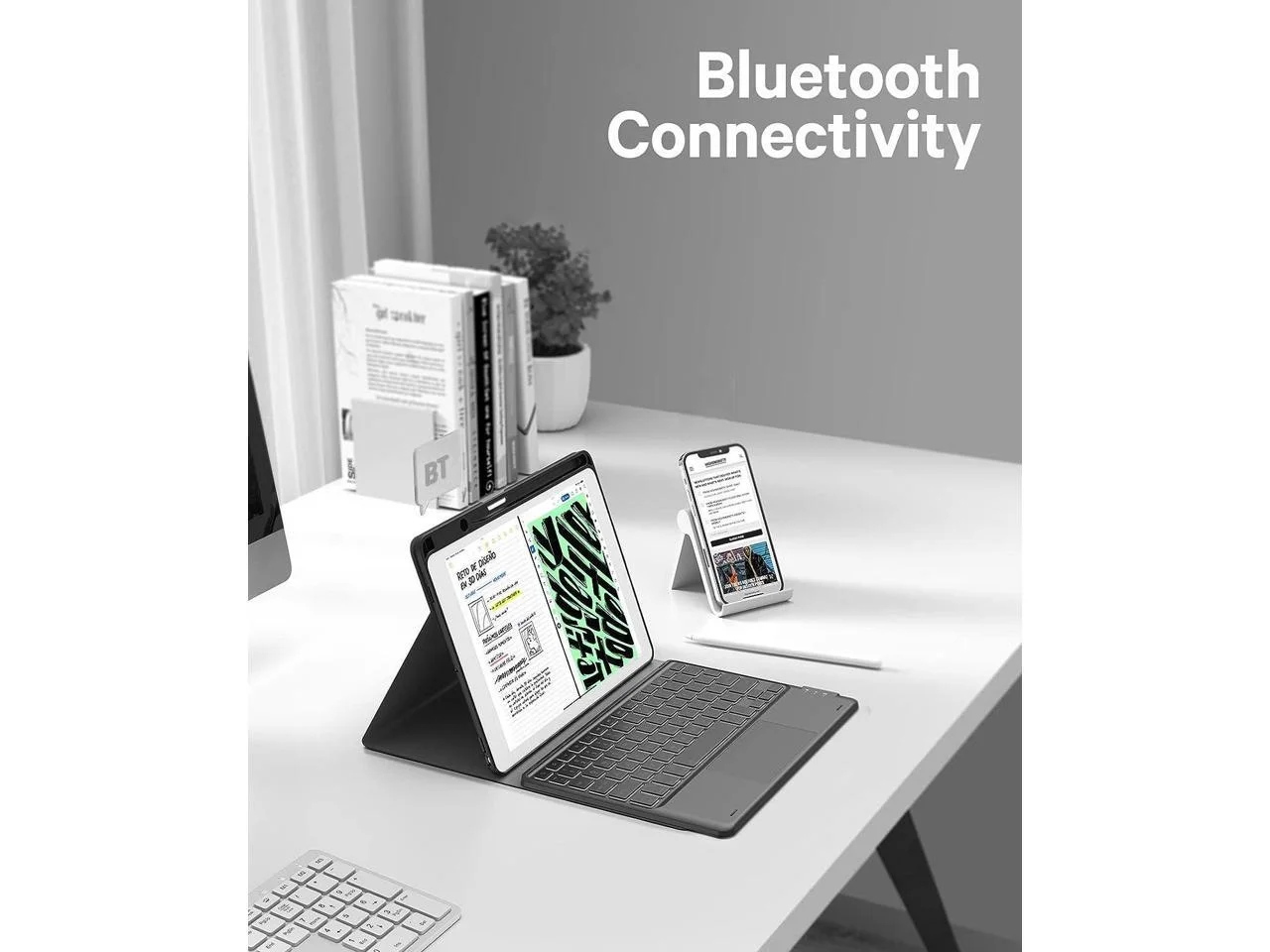 Touchpad Keyboard Case for iPad 10th Generation 10.9 inch 2022 A2696 A2757 A2777 Smart Stand Cover with Detachable Wireless Magnetic Keyboard