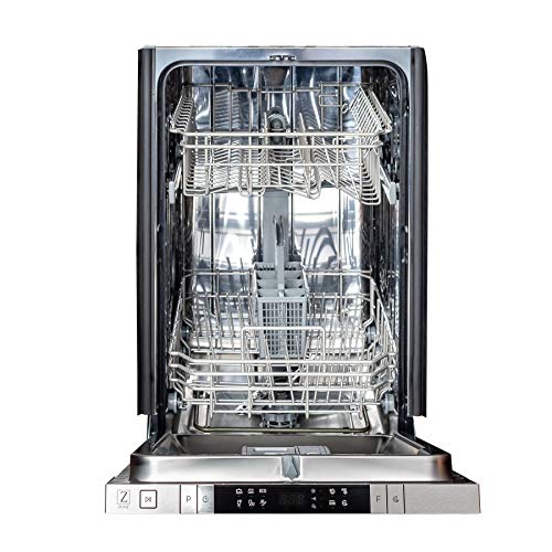 ZLINE DW-H-18 18 Inch Wide 16 Place Setting Energy Star Rated Built-In Top Control Dishwasher with Stainless Steel Tub -