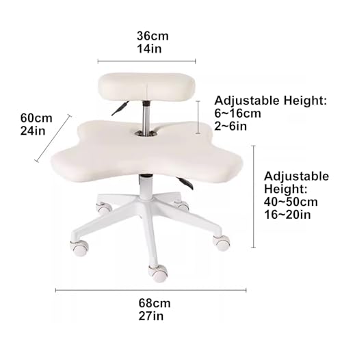 Meditation Chair, Office Kneeling Chair, Cross Legged Chair for Computer Workers and Meditation Fanatics, Ergonomic Chair (Color : Brown