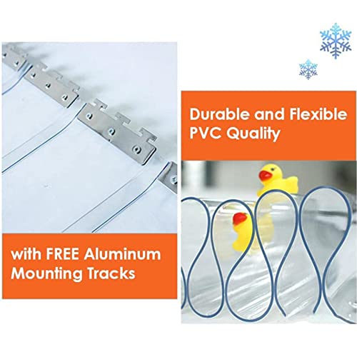 AYLYHD Freezer Room PVC Strip Curtain/Door Strip Kit