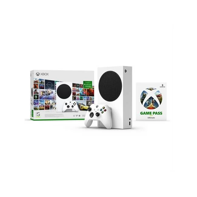 Xbox Series S, 3 Months Game Pass Ultimate Starter Bundle, White - Radiant Selections