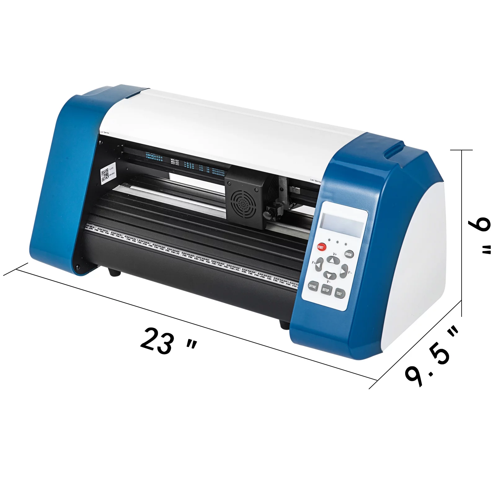 VEVOR Vinyl Cutter 14 inch Vinyl Cutter Machine 375mm Vinyl Printer Cutter Machine LED Fill Light Strip Vinyl Plotter Cutter Machine Without Stand