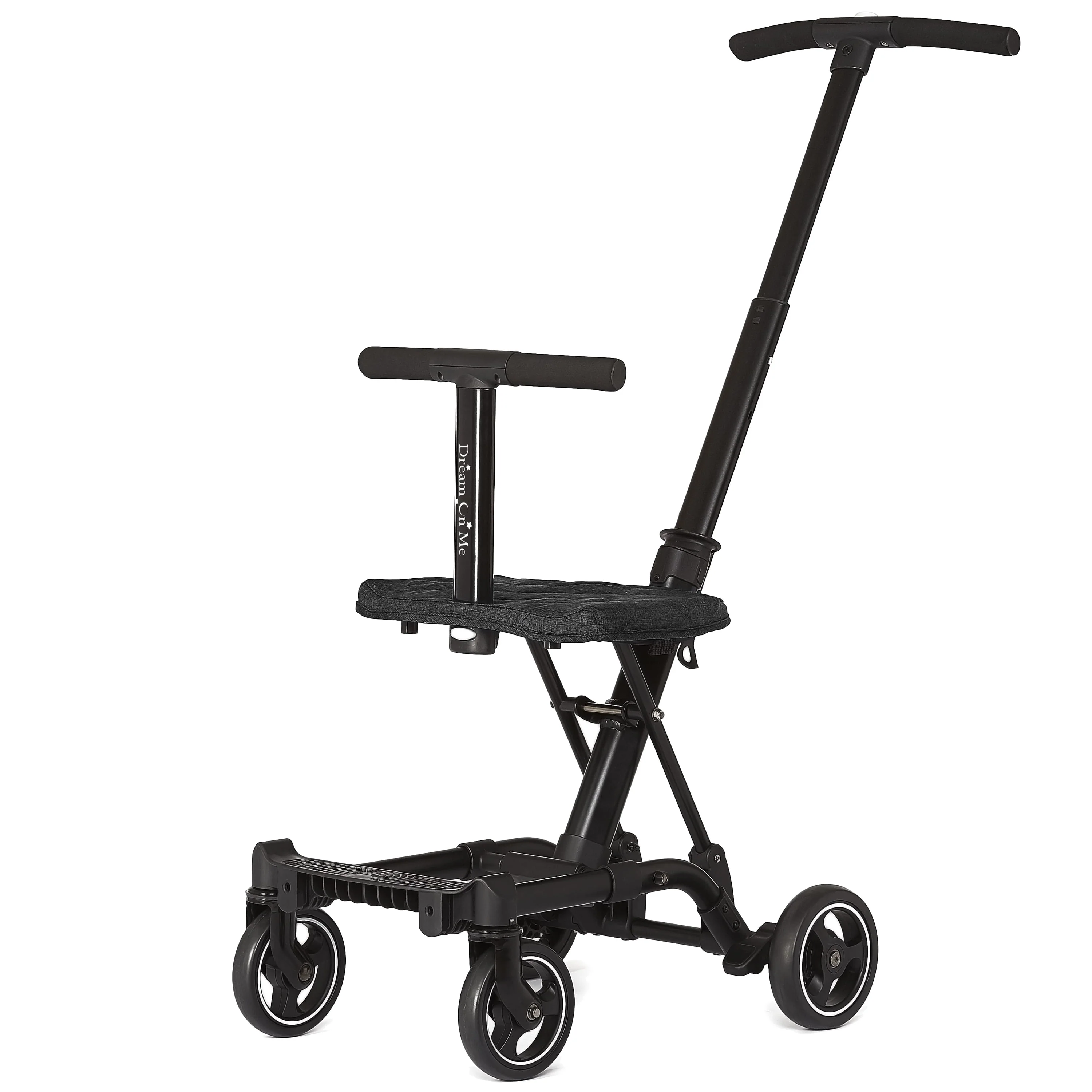 Dream On Me Coast Rider | Travel Stroller | Lightweight Stroller | Compact | Portable | Vacation Friendly Stroller, Black