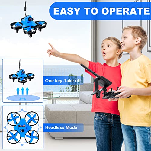Makerfire FPV Drone Kit with IPS Display 5.8GHz 800TVL Camera Mini FPV Quadcopter for Beginners, One Button Take Off,3D Flip, Headless Mode