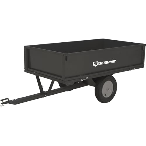 Strongway Steel ATV Trailer - 1200-Lb. Capacity, 17 Cu. Ft.