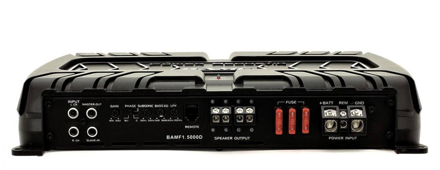 Power Acoustik BAMF1-5000D Class D Mono Car Amplifier - 5000W