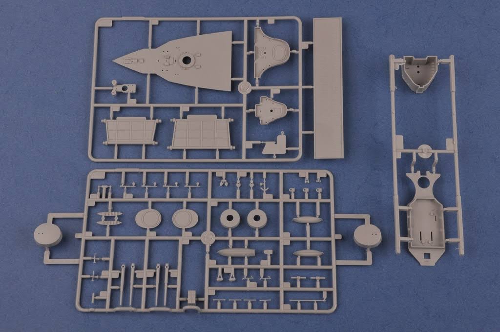 Hobby Boss French Navy Pre-Dreadnought Battleship Danton Model Kit (1/350 Scale)