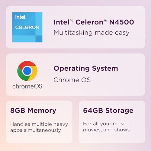 Lenovo IdeaPad 3i Chromebook, 15.6” FHD Display, Intel Celeron N4500, 8GB RAM, 64GB eMMC, 1920x1080 px, 720p Camera, Chrome OS, Abyss Blue