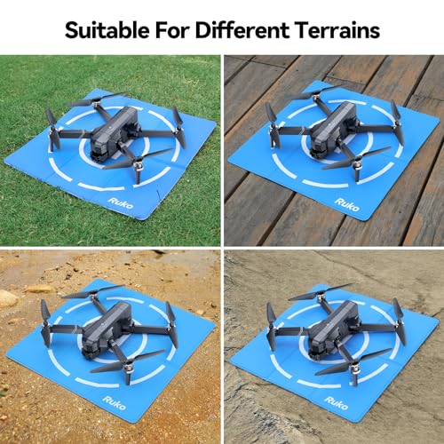 Ruko U11S Drone and H002 Landing Pad, Drones with Camera for Adults 4k, Built-in Remote ID, 120° FOV, GPS Auto Return, 40 Min Flight