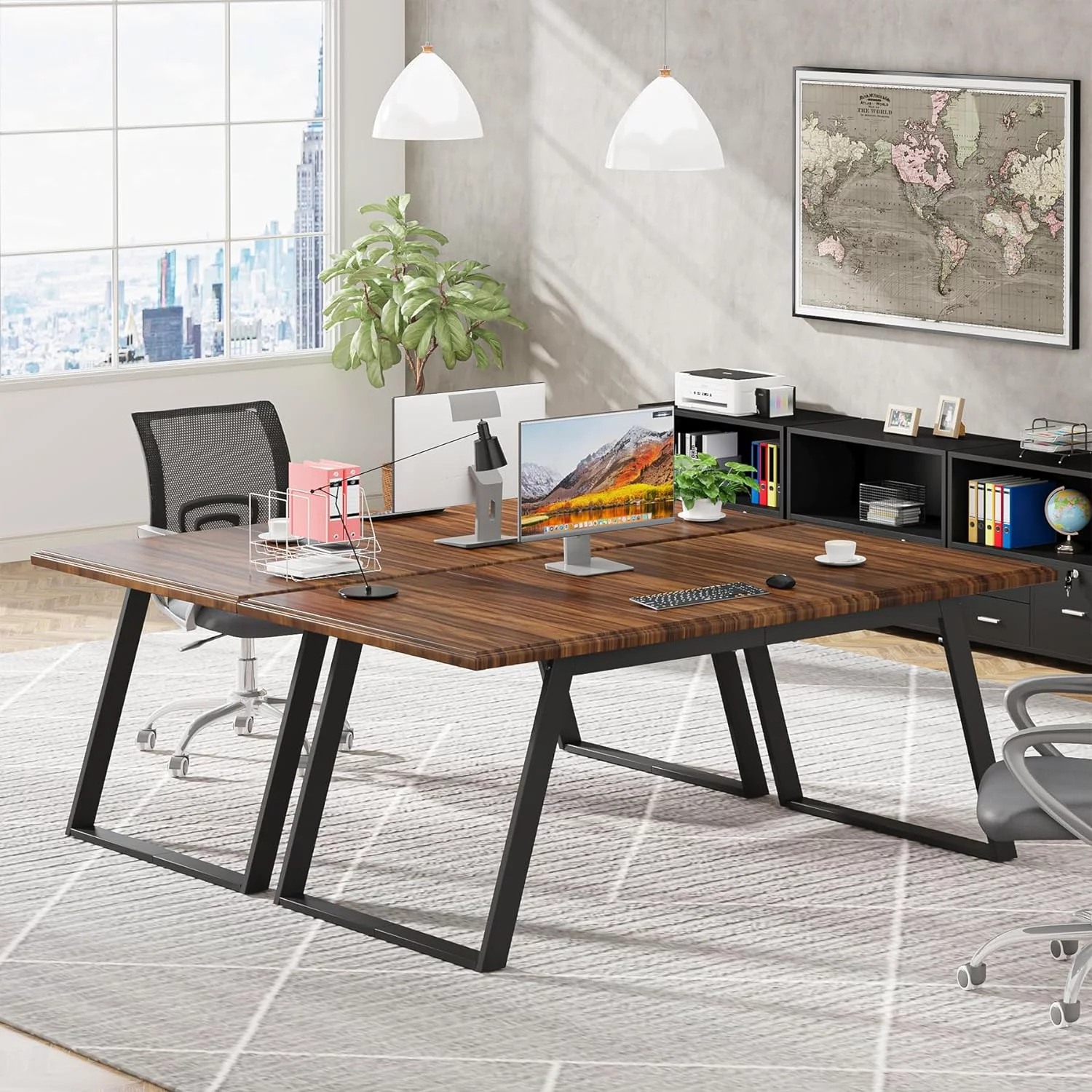 Tribesigns 63 Inch Executive Desk, Large Computer Office Desk