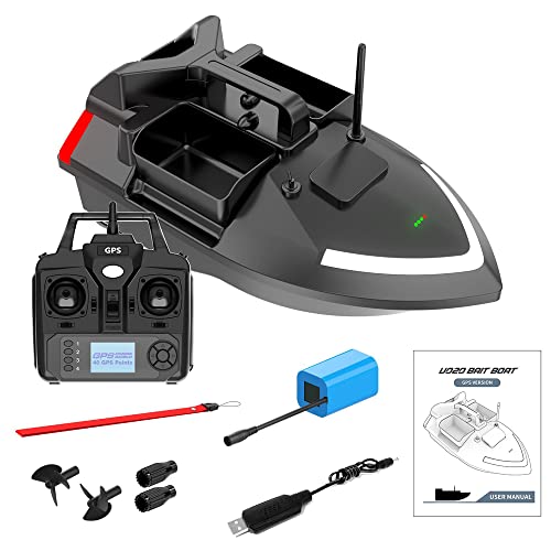 doorslay RC Bait Boat for Fishing, GPS Fishing Bait Boat, 500M Remote Control Dual Motor Fish Finder