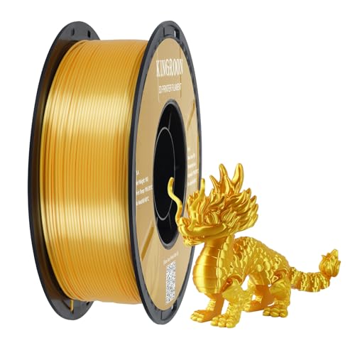 Kingroon Silk PLA Bundle 3D Printer Filament, Dimensional Accuracy +/- 0.03 mm, 10 kg Spool(22lbs)