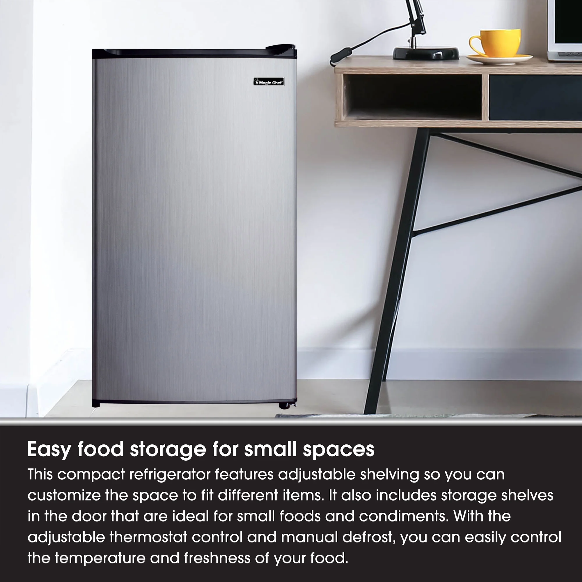 Magic Chef  New 18.5 inch Width 3.5 Cu. ft. Compact Refrigerator with  Single Door