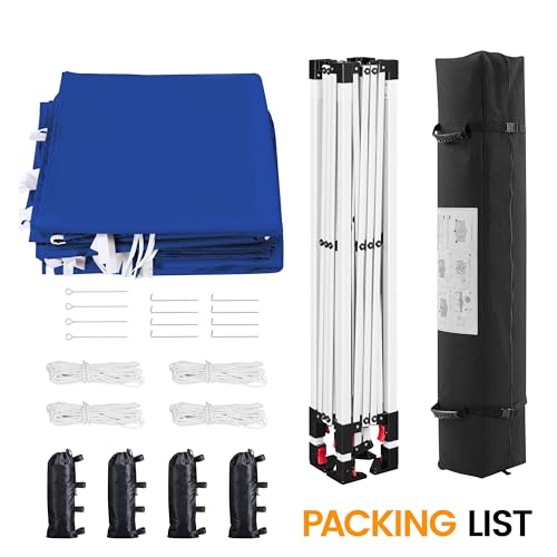 Yaheetech 10x10 Pop Up Canopy with 4 Removable Sidewalls, Portable Enclosed Instant Tent, Waterproof Outdoor Tent, Beach Sun Shelter with 4 Sandbags