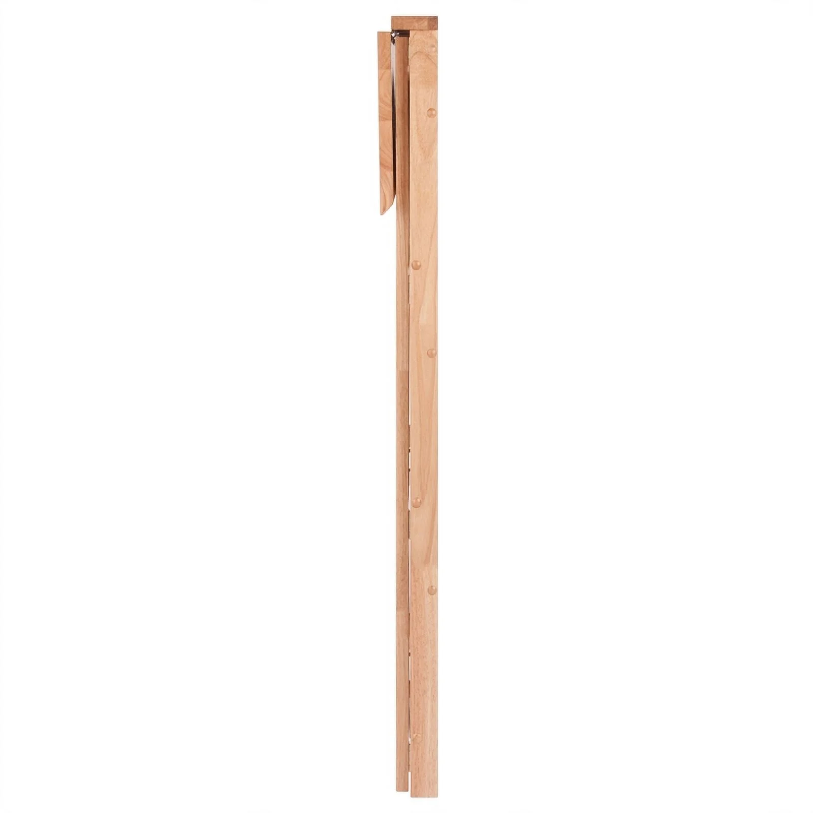 Bowery Hill 4-Tier Transitional Wood Folding Bookcase in Natural