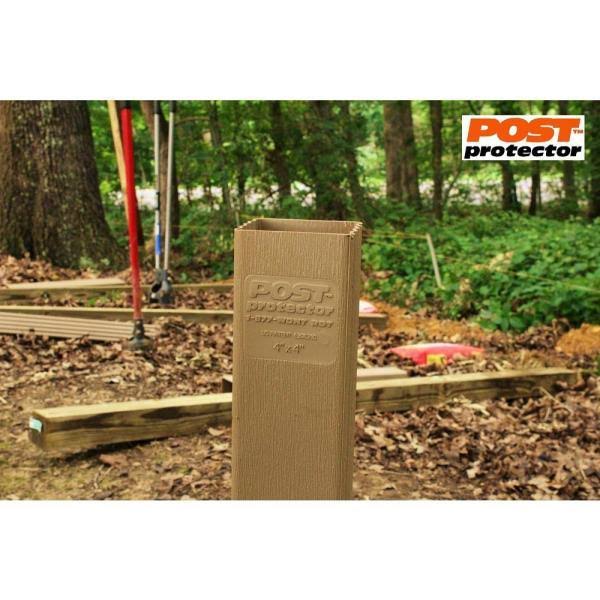 Post Protector 6 pc. 6 in. x 6 in. x 60 in. In-Ground Post Decay Protection, 6660C6