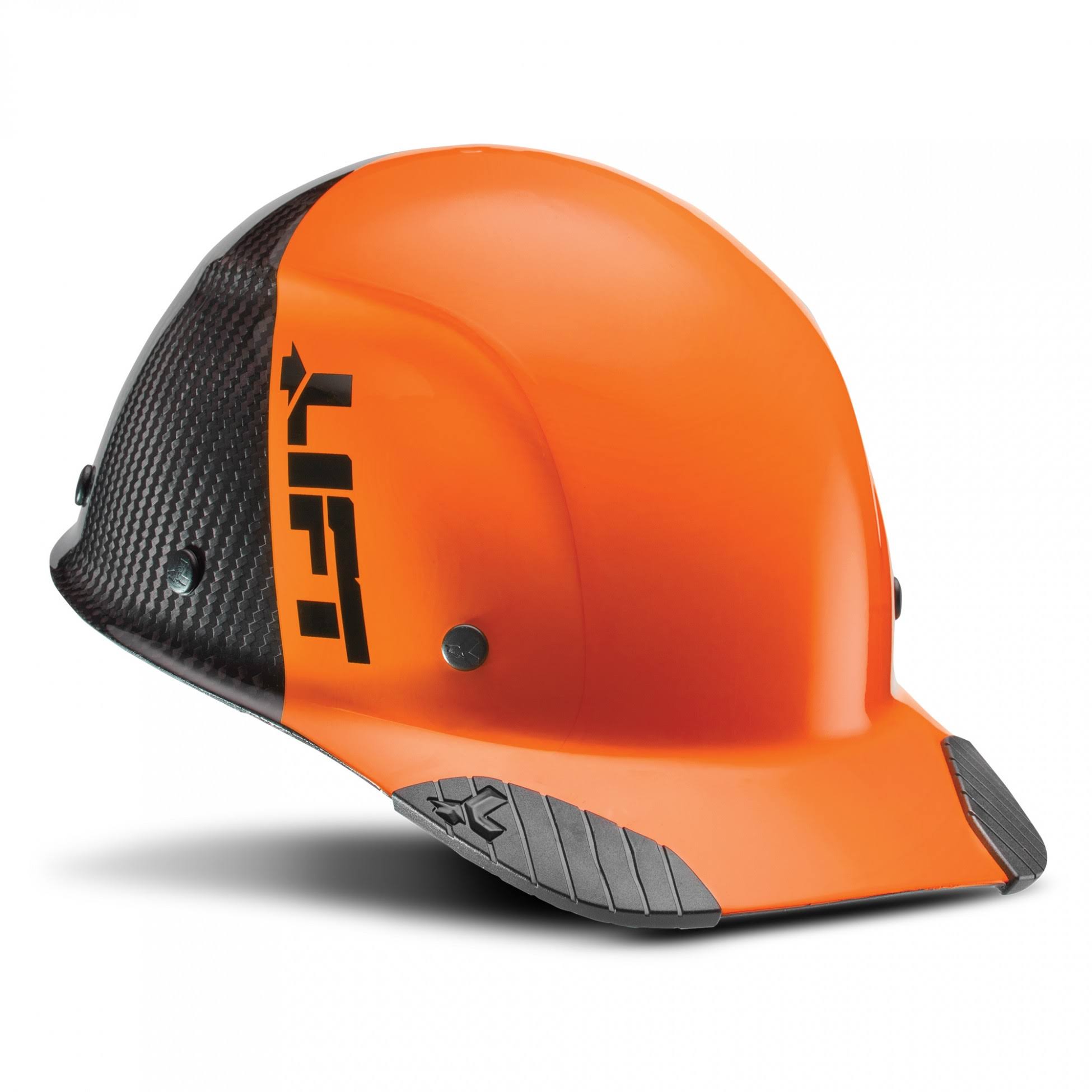 Lift Safety Dax Carbon Fiber Cap Brim 50-50 Orange-Black