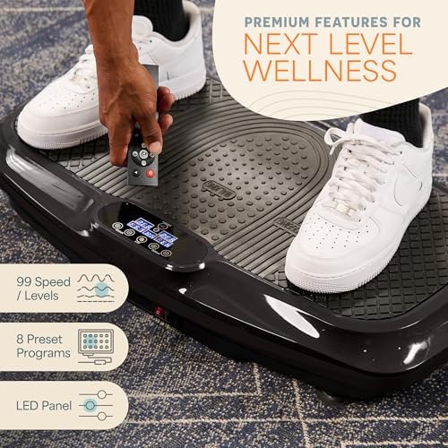 Lifepro Vibration Plate Exercise Machine with Magnetic Acupoints - Full Body Vibration Platform for Beginners and Recovery