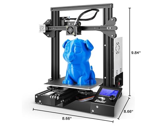 Official Creality Ender 3 3D Printer with Resume Printing, Stable Power Supply, Precise Printing, and V-Slot Rails, DIY 3D Printer