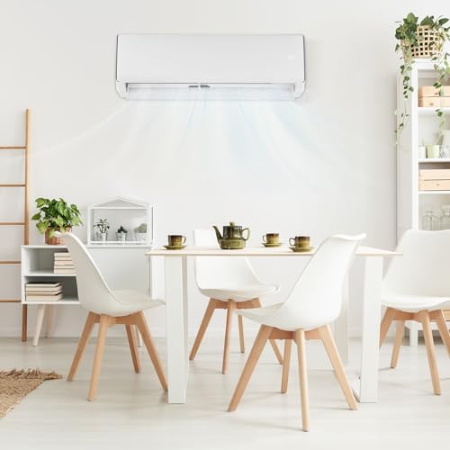 Bonnlo 17SEER2 Ductless Mini Split AC/Heating System, Split-System Wall Air Conditioner Pre-Charged Inverter Heat Pump with 16ft Installation Kit