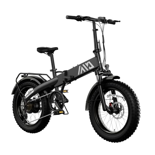 Folding Electric Bike,Foldable Electric Bike,Electric Bike Adults,20"x 4" Fat Tire,500w Motor Peak 1000w,48V 10Ah Removable Battery