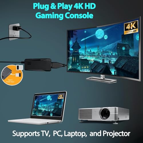 Upgrade Wireless Retro Game Console Stick, ZeroStory Retro Video Game Console Stick Built in 20000+ Games with 15 Emulators