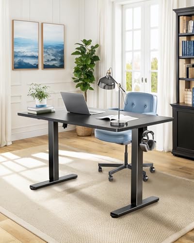 HUANUO Electric Standing Desk, 71 x 35 inch Large Height Adjustable Table, Powerful Brushless Motor, 4 Memory Preset, Sit Stand Up Desk