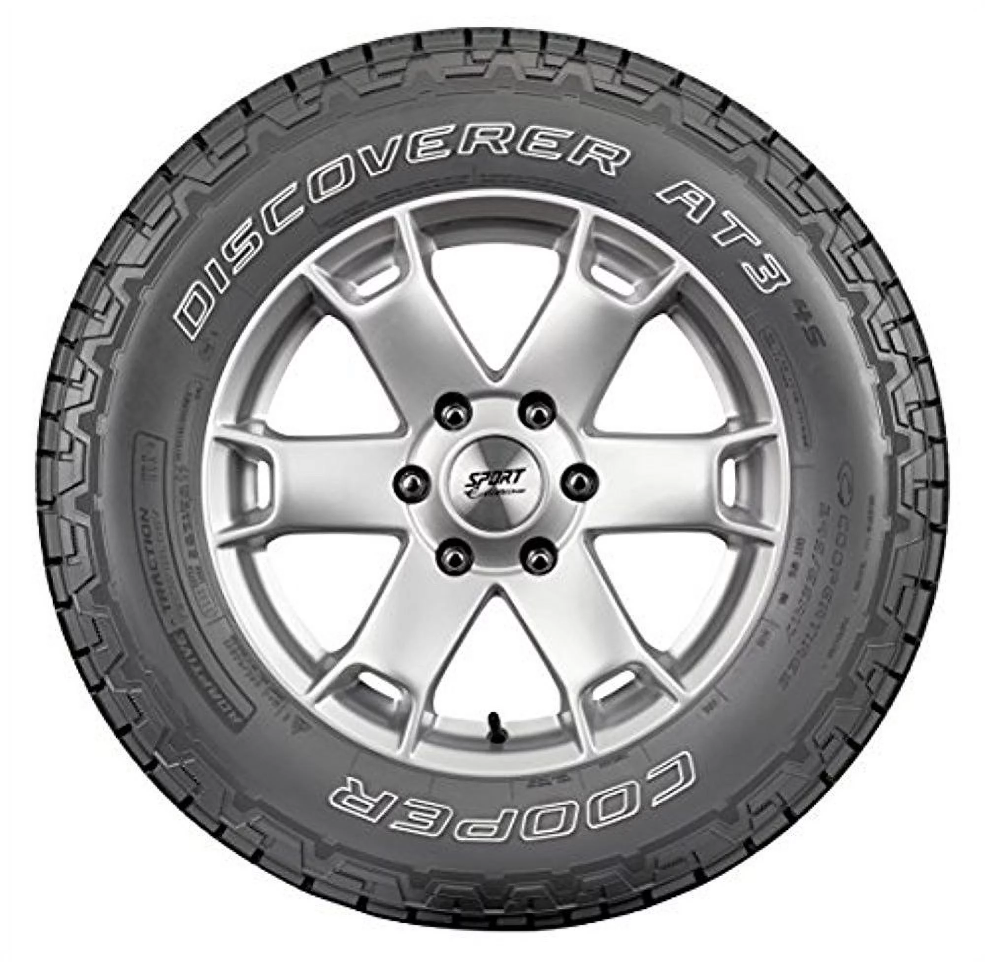 Cooper Discoverer AT3 4S All-Terrain Tire - 265/75R15 112T Fits: 1999-2000 Toyota Tacoma SR5, 1999 Ford Ranger XLT