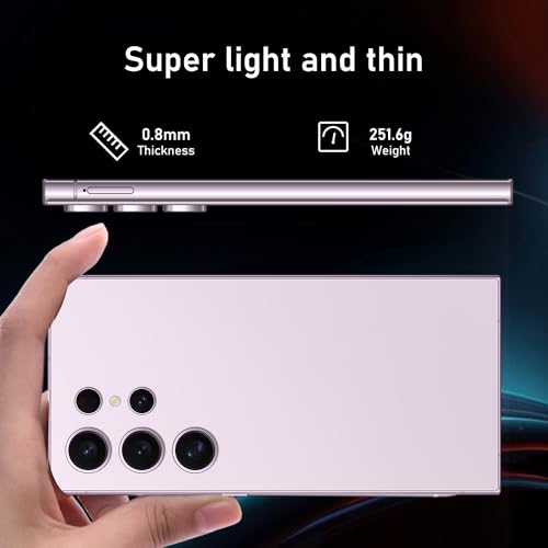C24 Ultra 5G Smartphone, 6+256GB Unlocked Phone,48+108MP Zoom Camera，6800mAh 6.8" HD Screen Unlocked Cell Phone, 6+256GB Android13.0