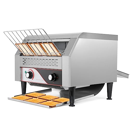 Dyna-Living Commercial Toaster 450 Slices/Hour Conveyor Toaster Heavy Duty Commercial Toaster for Restaurant 2600W Conveyor Belt Toaster Oven for