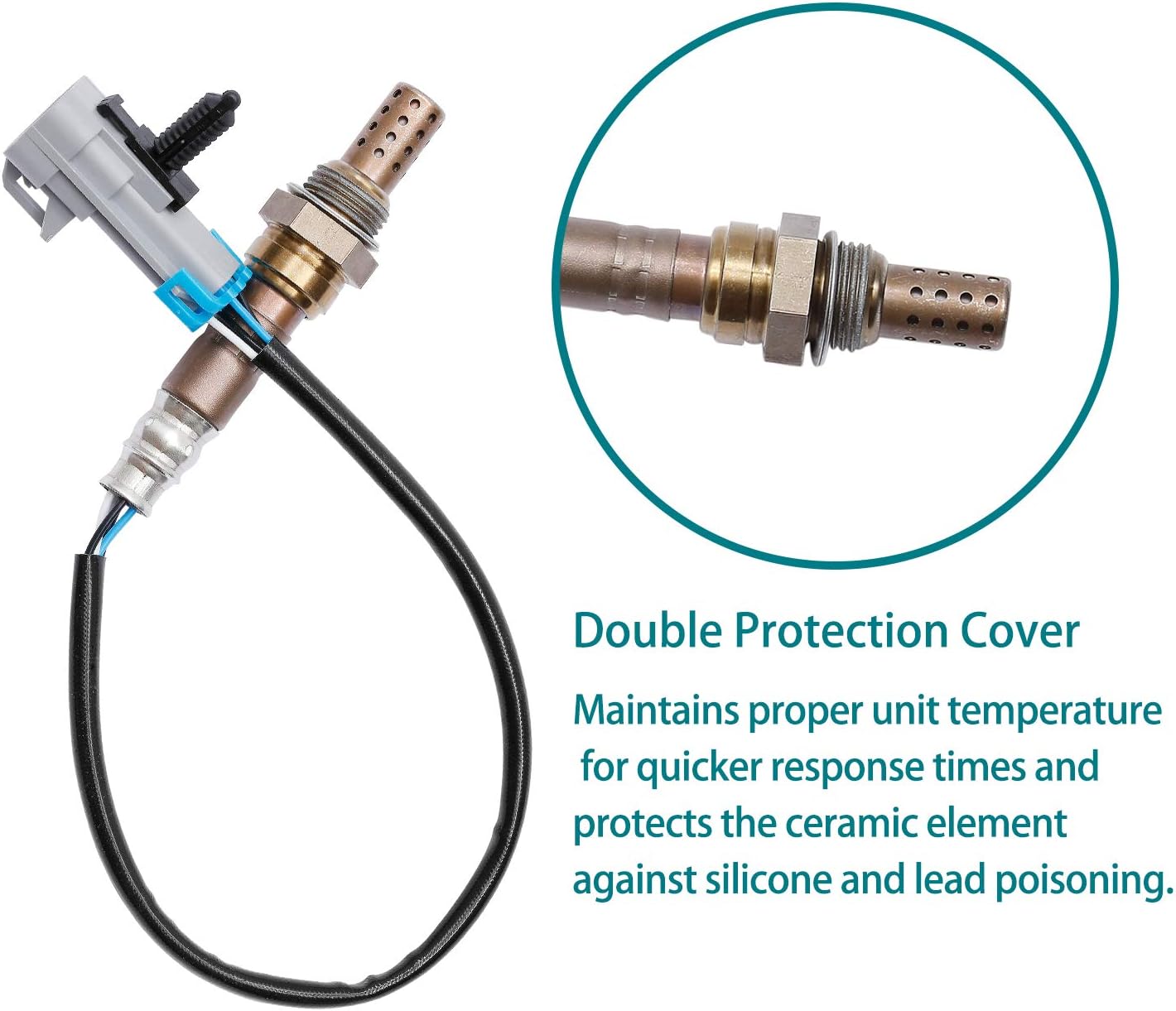 O2 Oxygen Sensor Upstream Downstream 4Pcs Replacement for Cadillac Escalade Chevrolet Silverado Suburban & More Replaces# 234-4668, 15284, 21546