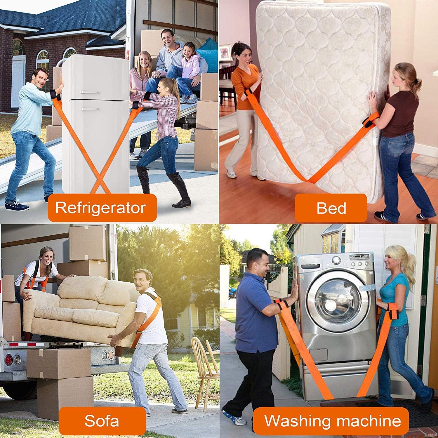 Moving Straps, YTTAO Moving and Lifting Straps, Moving Straps Lifting Shoulder 2 Person, Straps for Moving Refrigerator. Carrying for Furniture