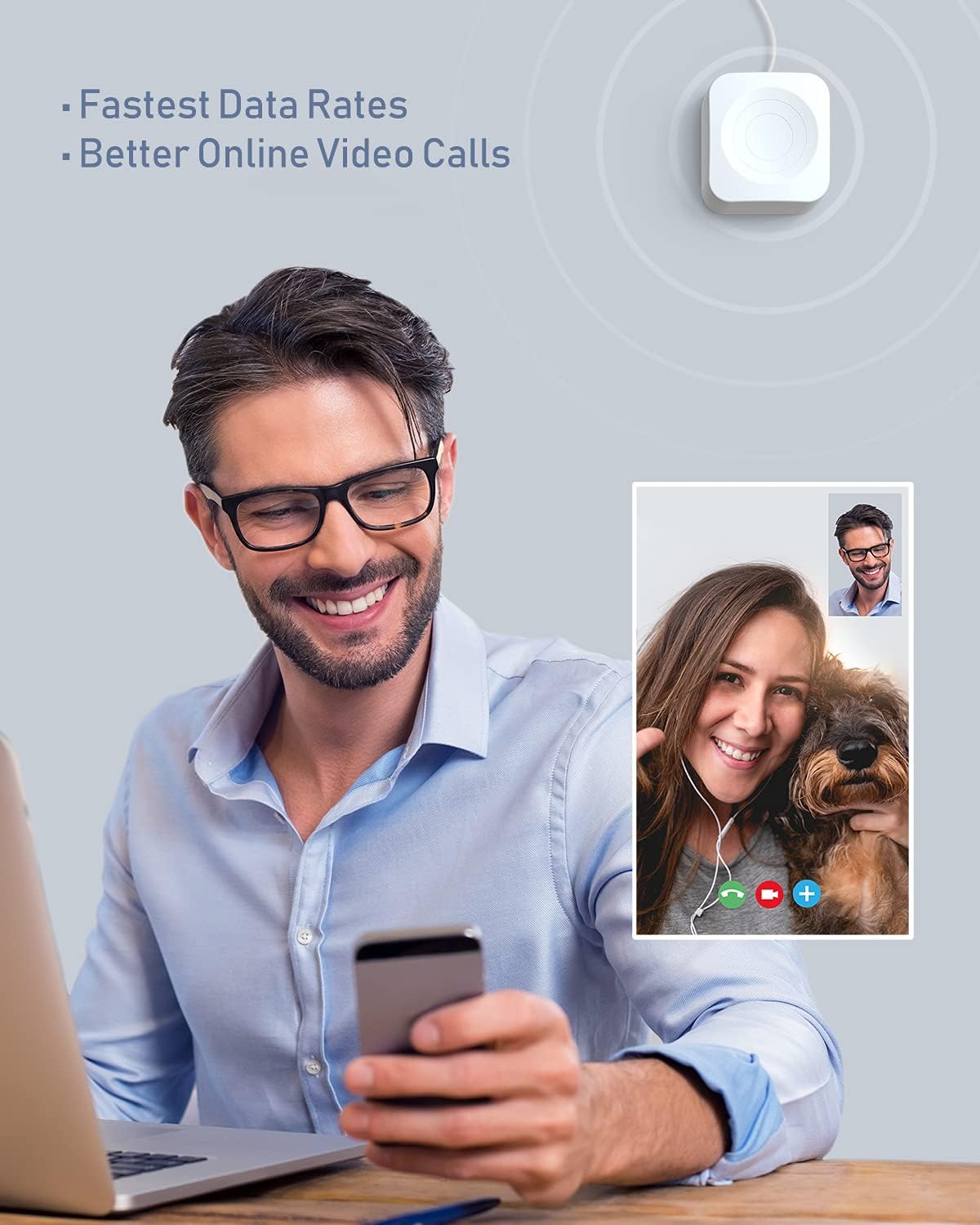 Zorida Cell Phone Booster for Home, 4,000 sq ft, APP Guide for Premium Signal, Remote Monitor, Support All US Carriers-Verizon, AT&T & More