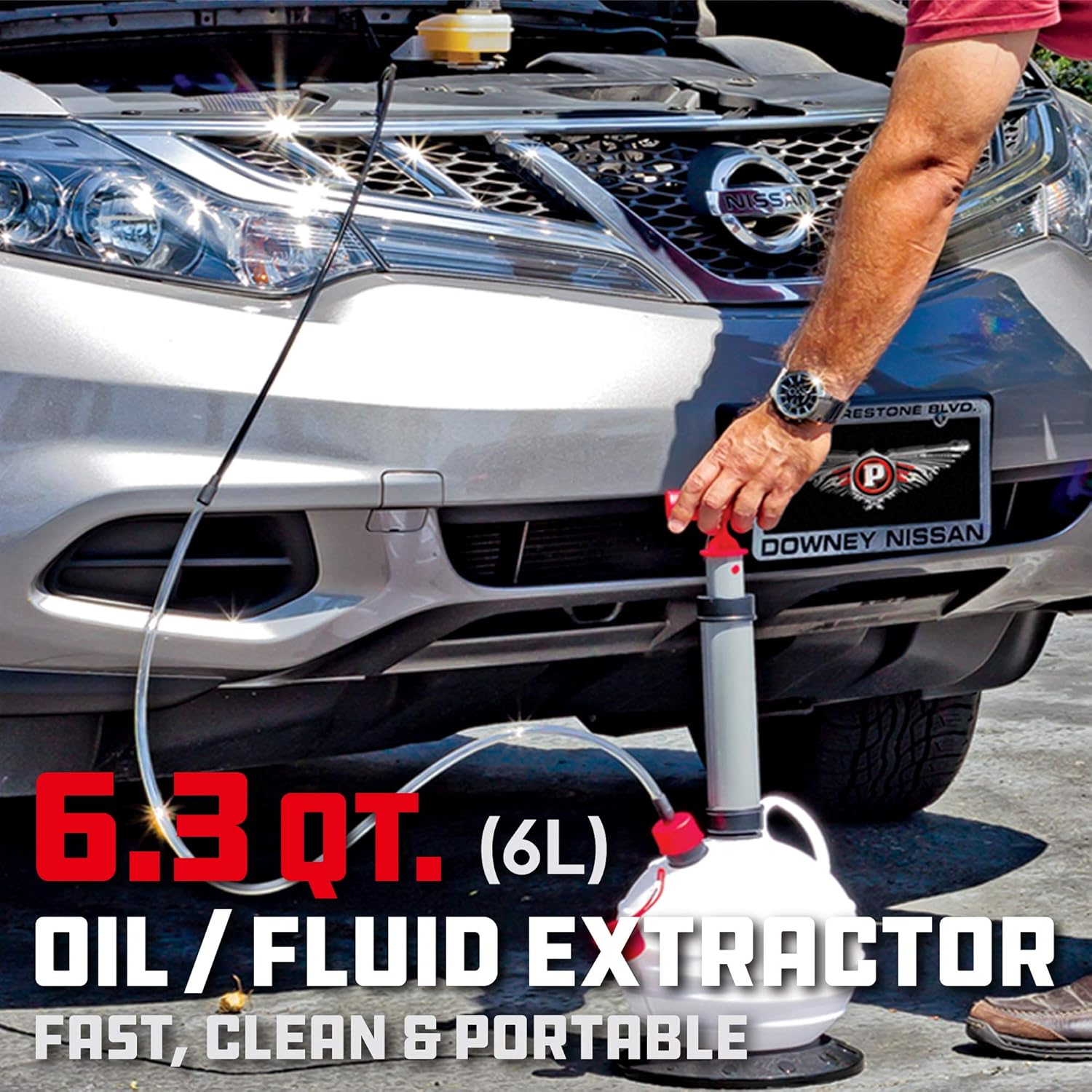Powerbuilt (647570 Oil/Fluid Extractor - 6.3 Quart Capacity Pack of 2