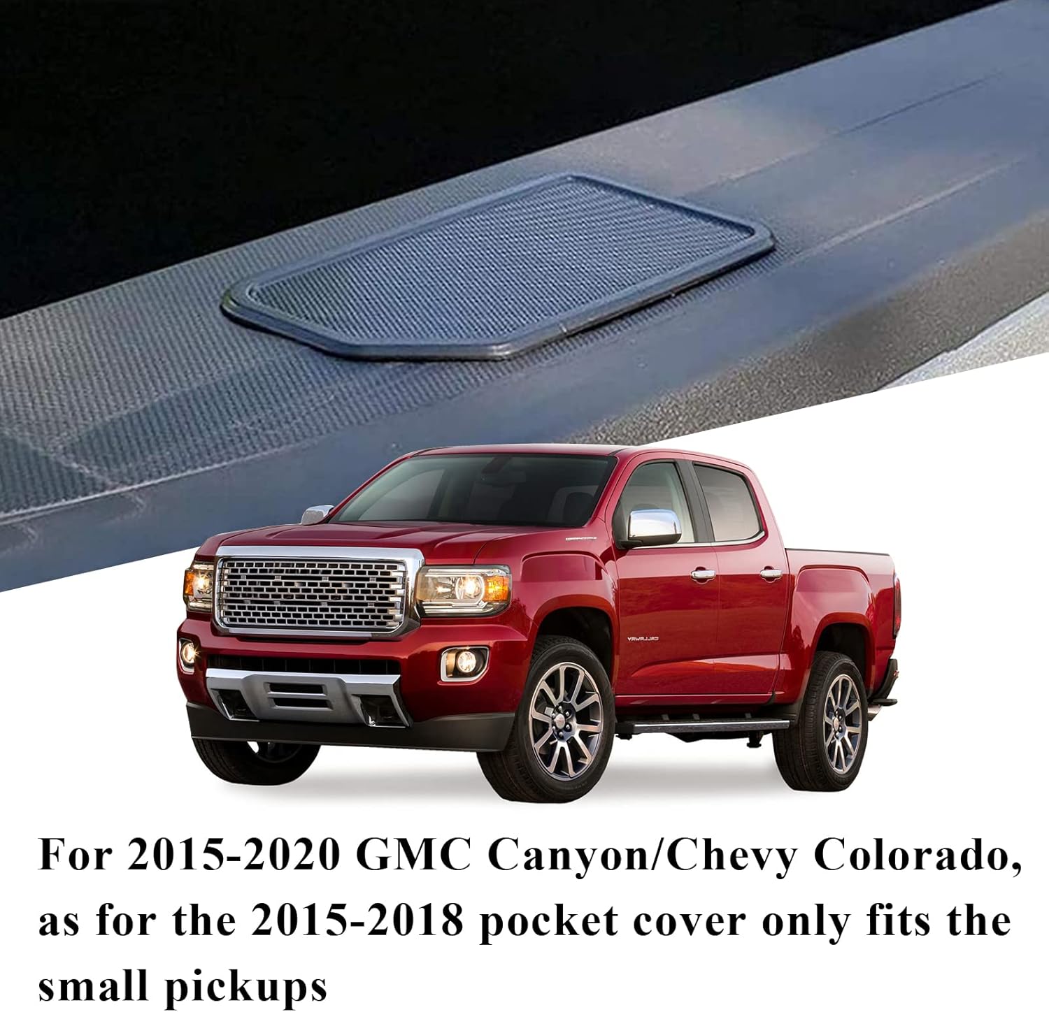 TTCR-II Bed Rail Stake Hole Covers For 2015-2020 GMC Canyon and Chevy Colorado