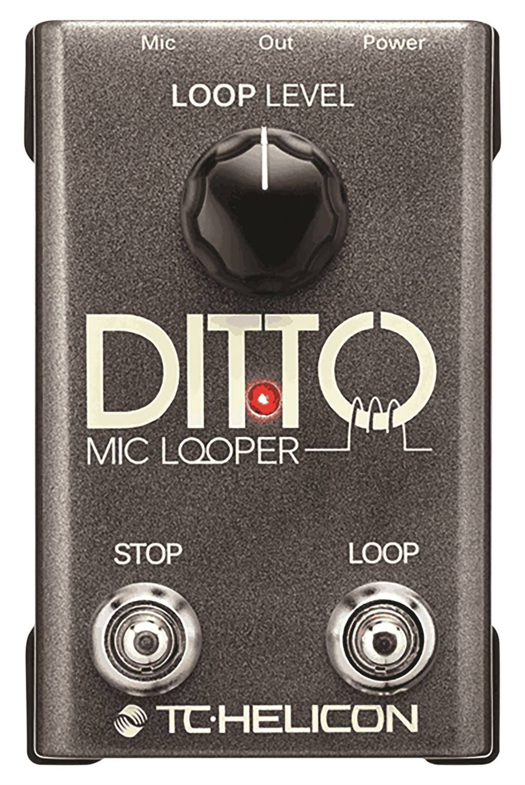 TC Helicon Ditto Mic Looper - Looper Pedal for Vocals & Acoustic Instruments