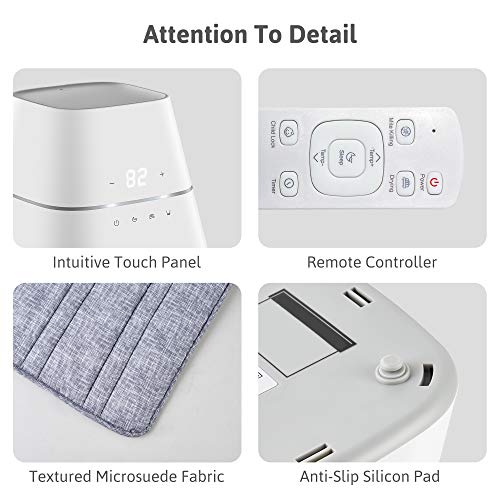 AquaPad CozyFlow Water Heated Mattress Pad, No Electric Wire, All Digital, 5 YR Warranty, AirQuiet and Dual-Tank Technology, ETL Listed, Smart