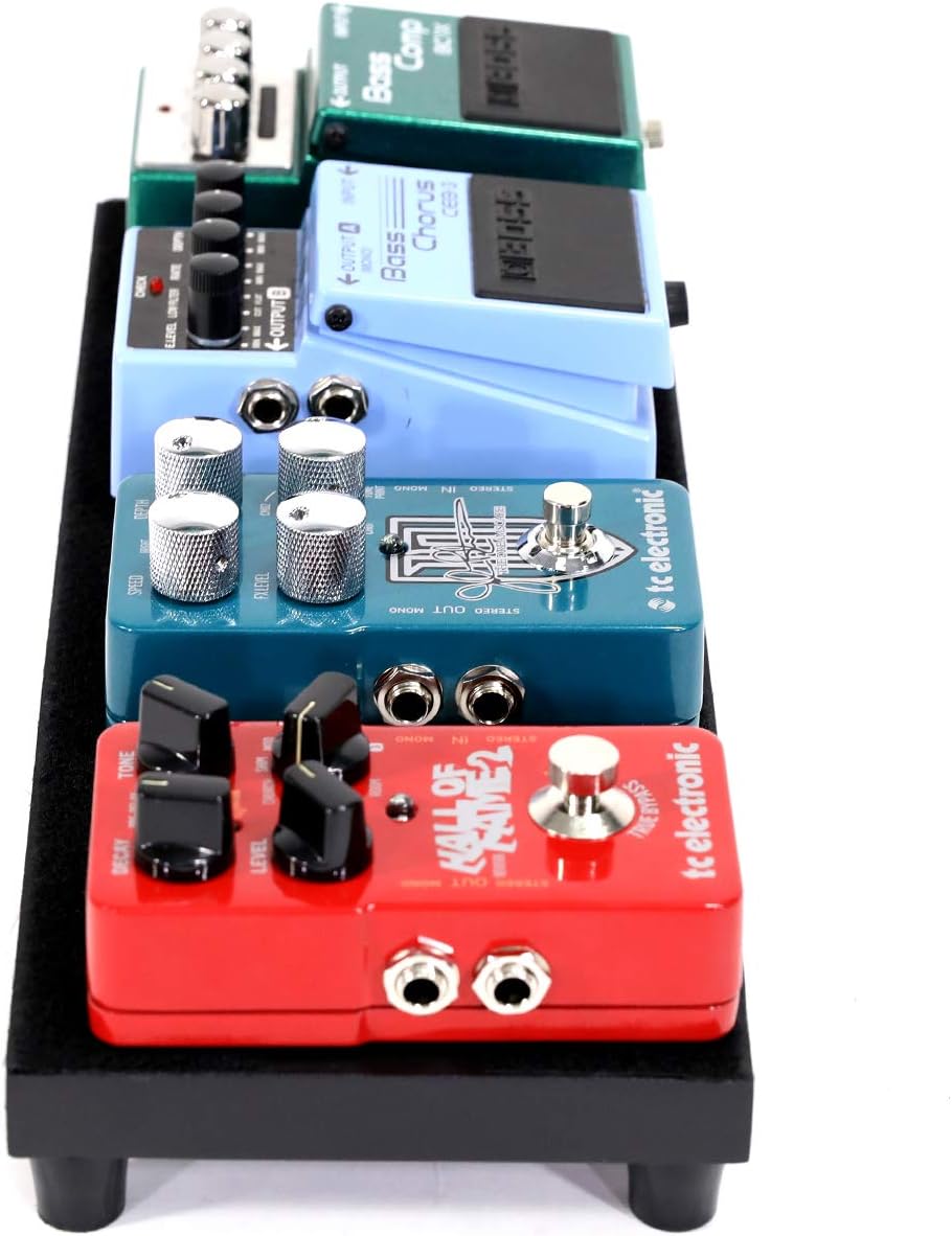 Ghost Fire Guitar Pedal Board Aluminum Alloy Effect Pedalboard with Carry Bag,V series (V-BABY MAX（Deluxe Edition）)