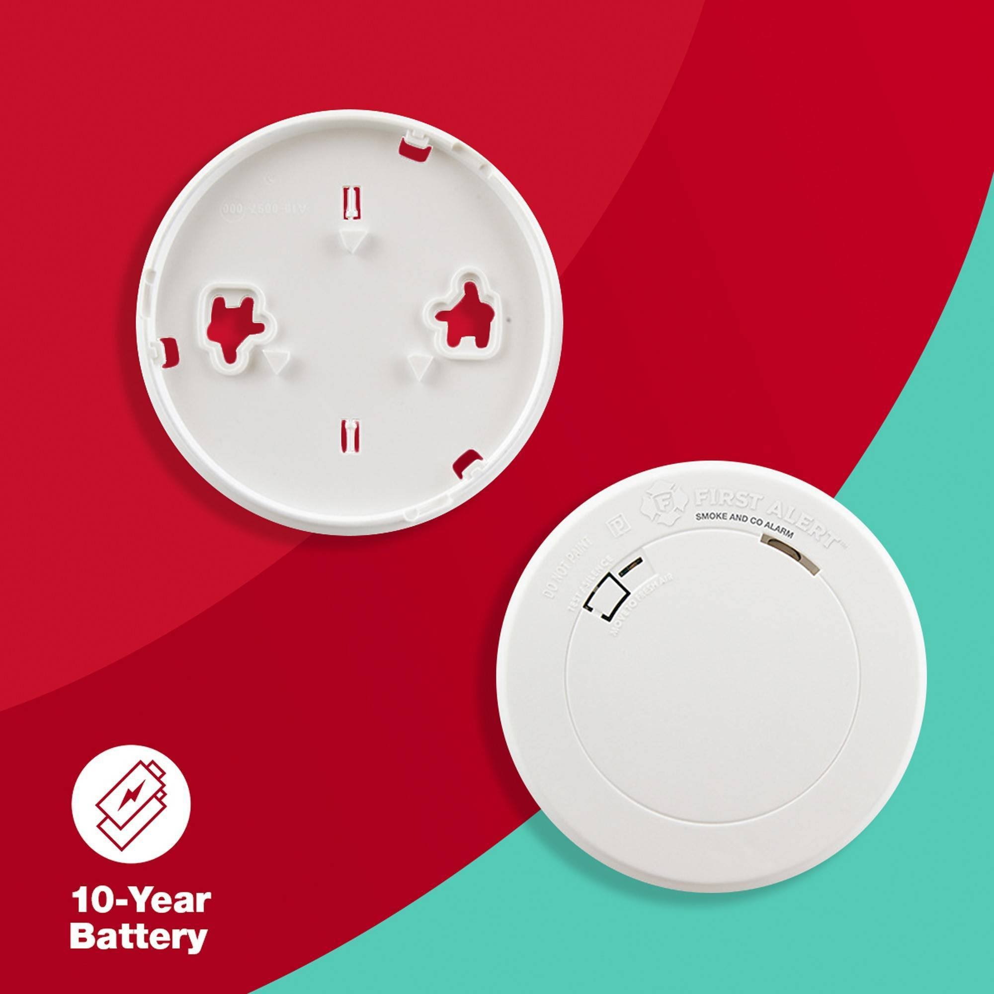 First Alert COMBO10V 10-Year Talking Photoelectric Smoke and Carbon Monoxide Alarm