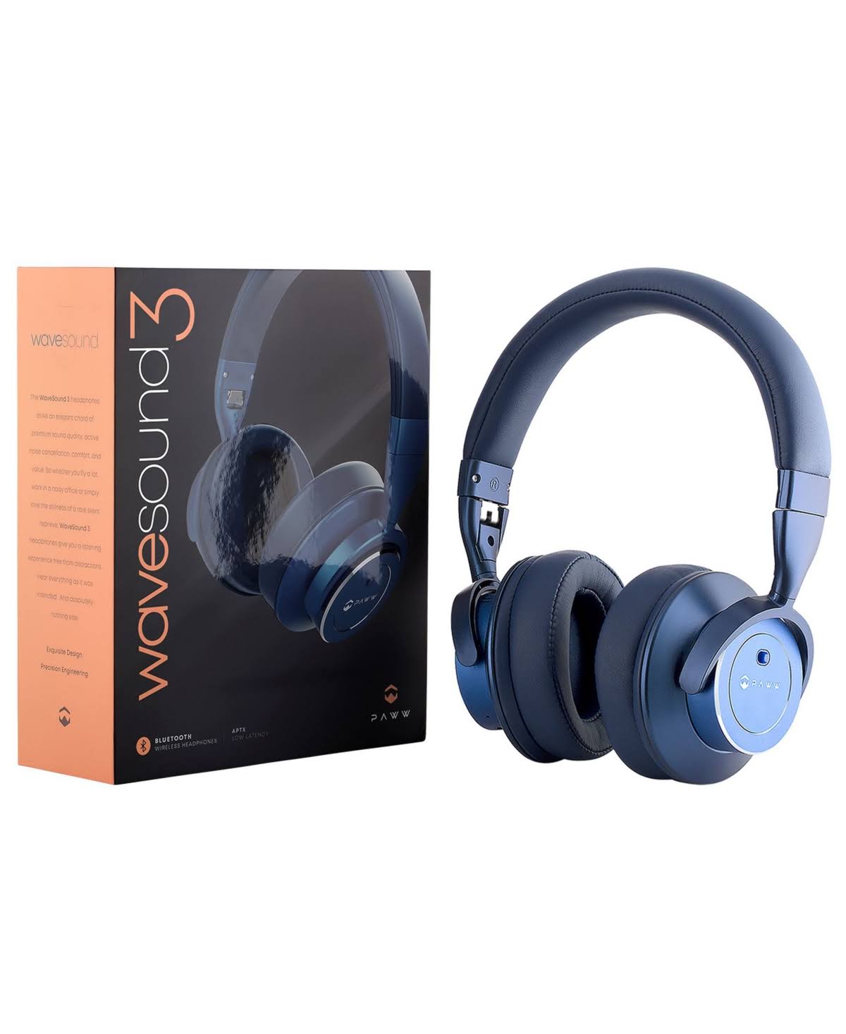 Paww WaveSound 3 Bluetooth Headphones – Active Noise Cancelling