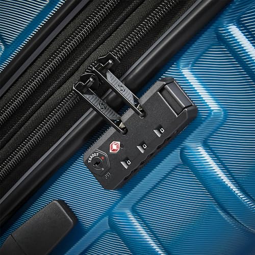 Samsonite Omni 2 Hardside Expandable Luggage with Spinner Wheels, 2-Piece Set (19/24), Lagoon Blue