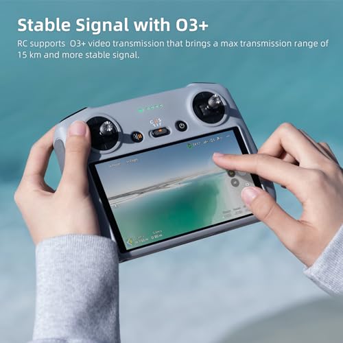 RC - Remote Controller for DJI Mini 3/3 Pro/Mavic 3 C/3/Mavic Air 2S, Lightweight Body, FHD Screen, 4hr Battery, O3+ Transmission