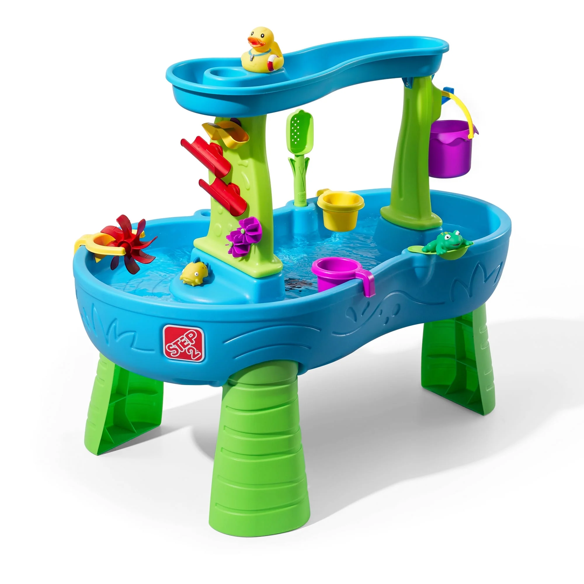 Step2 Rain Showers Splash Pond Blue Plastic Water Table for Toddlers - Curated Treasures Market