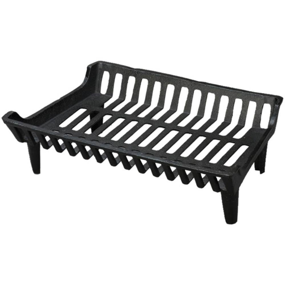Liberty Foundry Heavy-Duty Cast-Iron Fireplace Grate with 4in (24in)