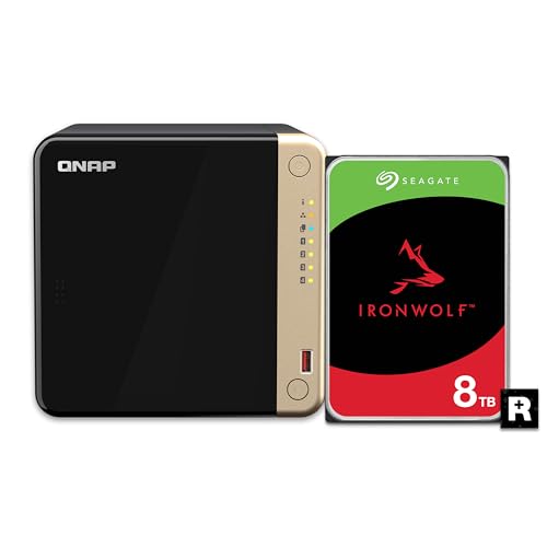 QNAP TS-464-8G-US 4 Bay High-Performance Desktop NAS with Intel Celeron Quad-core Processor