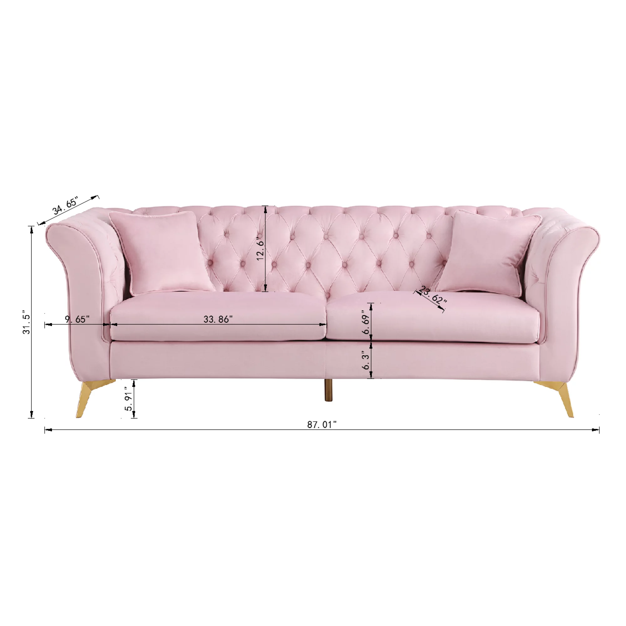 Chesterfield sofa ,Stanford sofa , high quality Chesterfield sofa ,pink color , tufted and wrinkled fabric sofa;contemporary Stanford sofa
