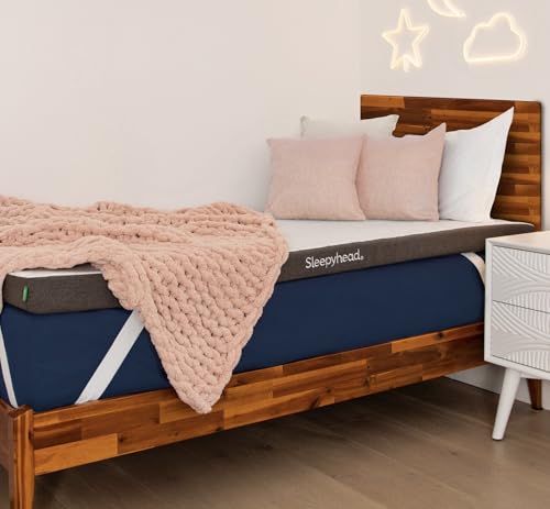 Sleepyhead Twin XL 2 Inch Gel Memory Foam Mattress Topper for College Dorm – Thick