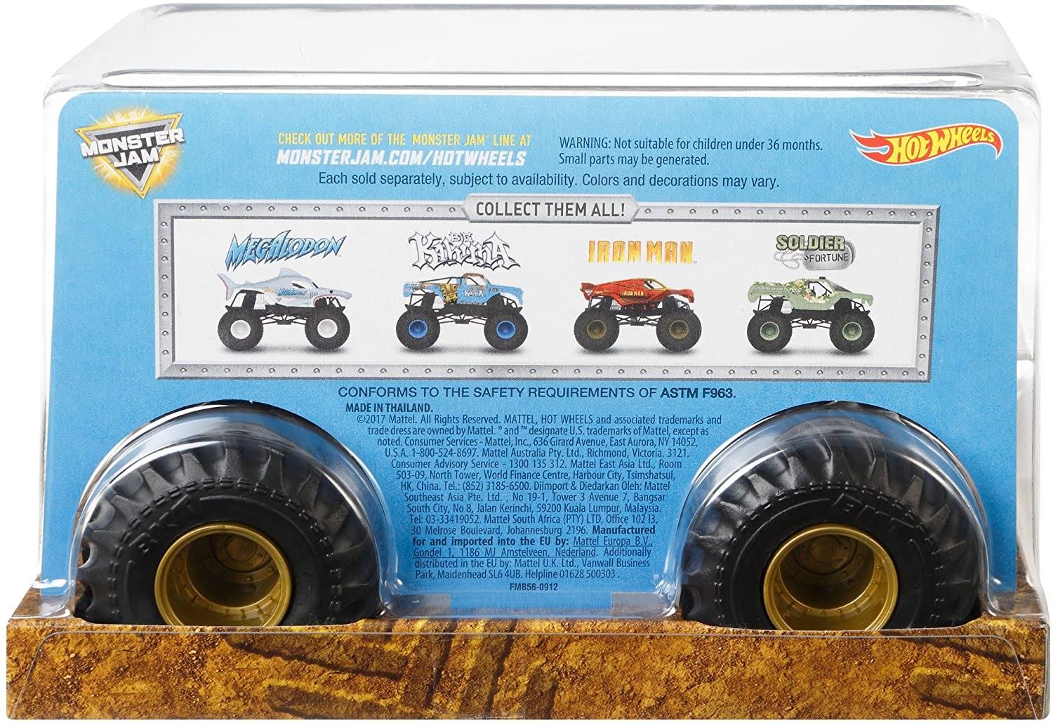 Hot Wheels Monster Jam 1: 24 Die-Cast Ironman Vehicle